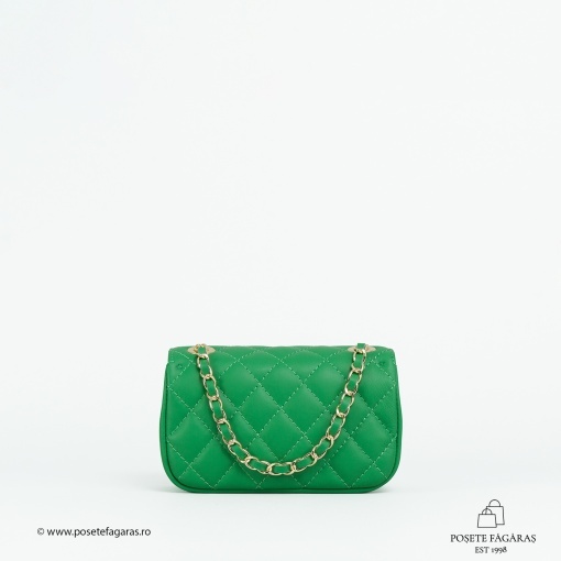 Poseta Piele Baby Ruby - VERDE - Img 3