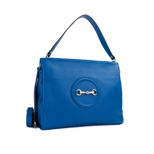 Poseta Piele Beatrice - ALBASTRU