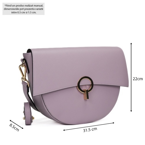 Poseta Piele Christine - LILA - Img 5