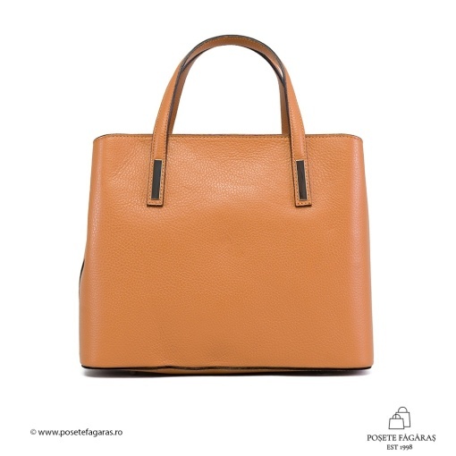 Poseta Piele Emanuelle - CAMEL - Img 3