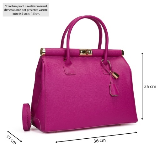 Poseta Piele Jennifer - FUCSIA - Img 5
