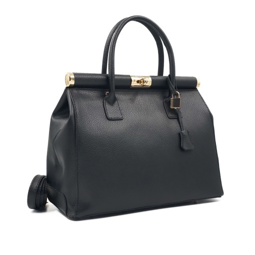 Poseta Piele Jennifer - NEGRU