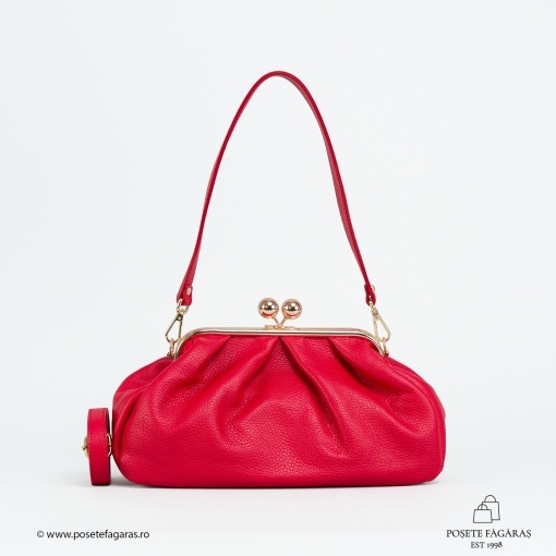 Poseta Piele Lilith - ROSU - Img 2