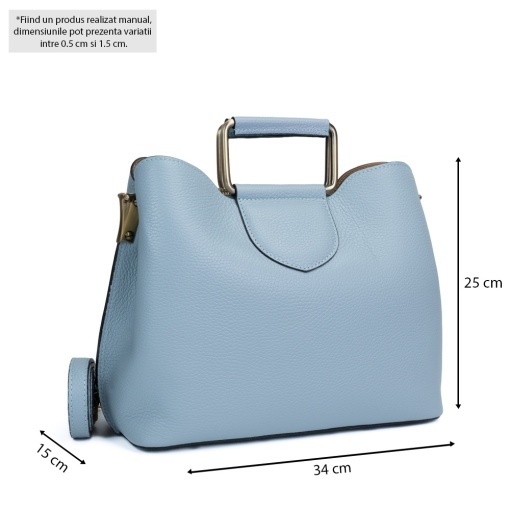 Poseta Piele Lora - BLEU - Img 5