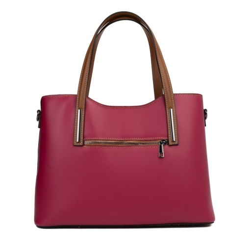 Poseta Piele Michelle - FUCSIA DESCHIS-CONIAC - Img 3