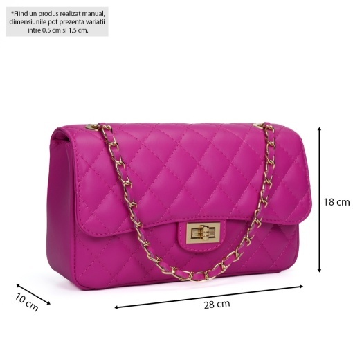 Poseta Piele Mini Ruby - FUCSIA - Img 5
