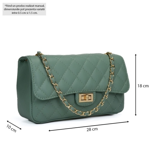 Poseta Piele Mini Ruby - MENTA - Img 5