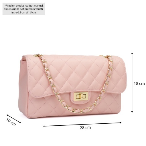 Poseta Piele Mini Ruby - PIERSICA - Img 5