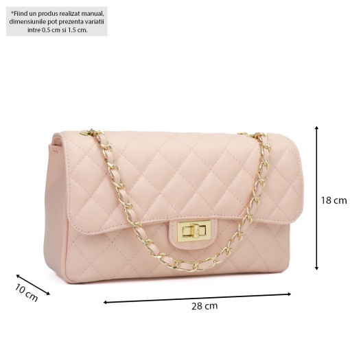 Poseta Piele Mini Ruby - ROZ - Img 5