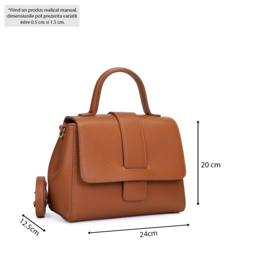 Poseta Piele Olivia - CAMEL - Img 5