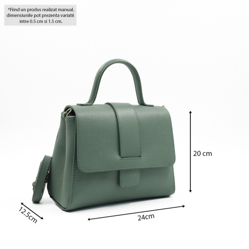 Poseta Piele Olivia - MENTA - Img 5