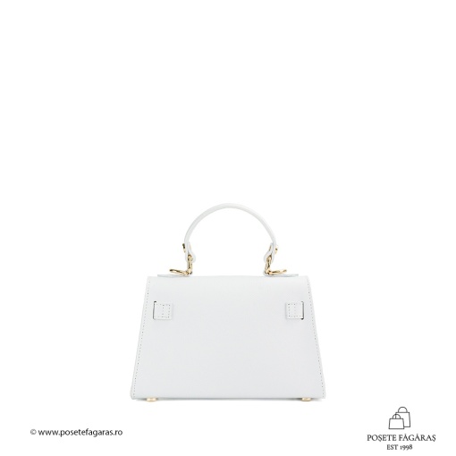 Poseta Piele Thea Baby - ALB-SIMPLU - Img 3