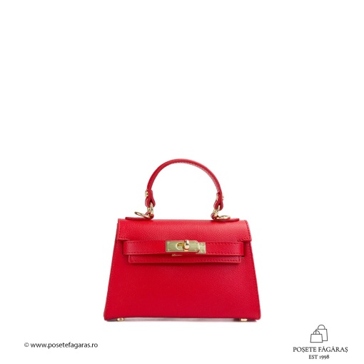 Poseta Piele Thea Baby - ROSU - Img 2