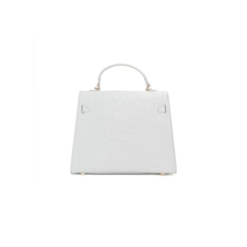 Poseta Piele Thea Croco Baby - ALB-SIMPLU - Img 3