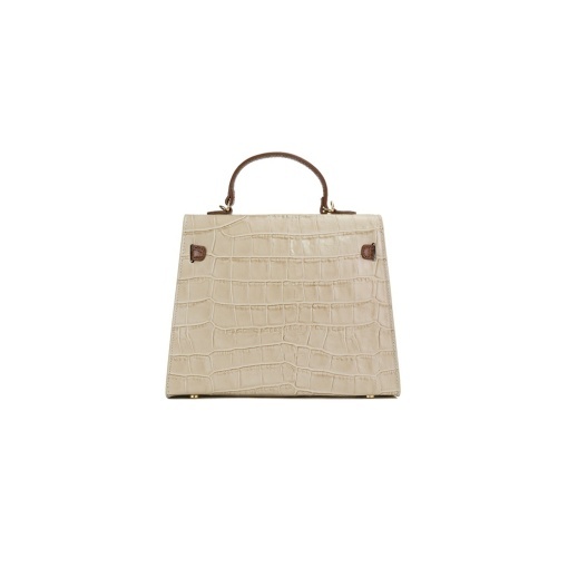 Poseta Piele Thea Croco Baby - BEJ-CONIAC - Img 3