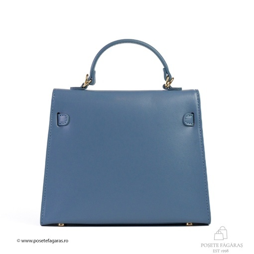 Poseta Piele Thea Slim - ALBASTRU-DESCHIS - Img 3