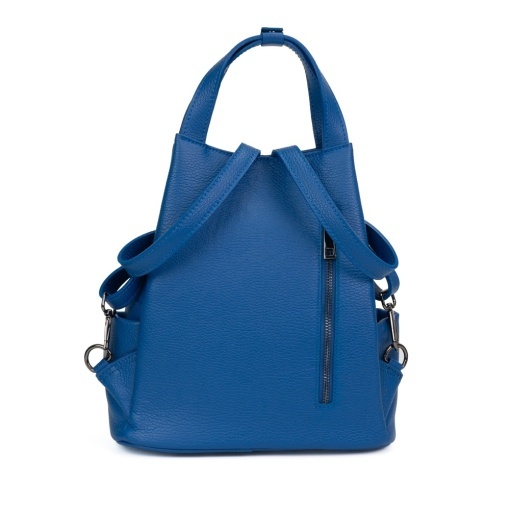 Rucsac Piele Charlene - ALBASTRU - Img 3