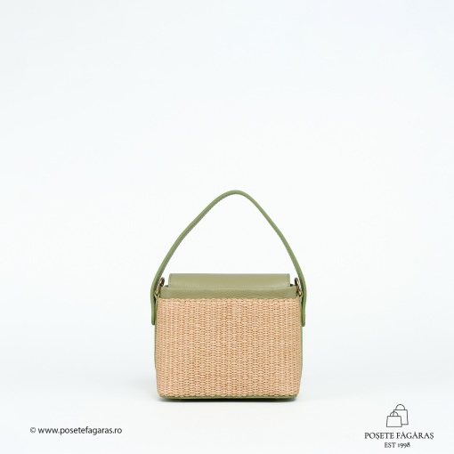 Poseta Linda - Piele &amp; Rafie - LIME - Img 3