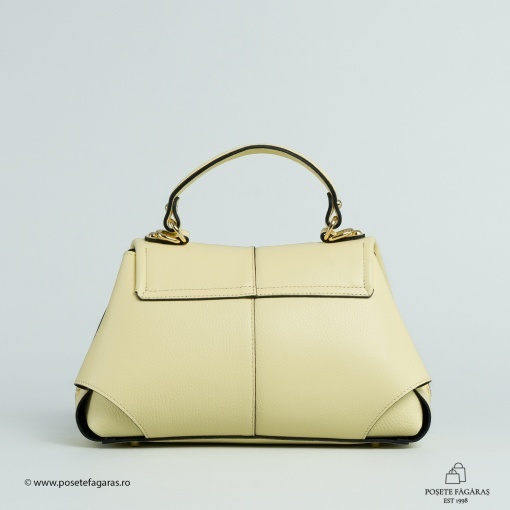 Poseta Piele Amelie - GALBEN - Img 3
