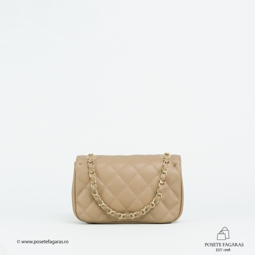 Poseta Piele Baby Ruby - CREM-INCHIS - Img 3