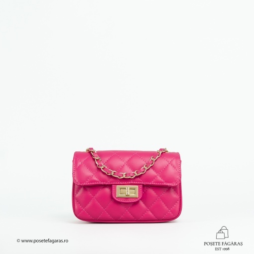 Poseta Piele Baby Ruby - FUCSIA - Img 2