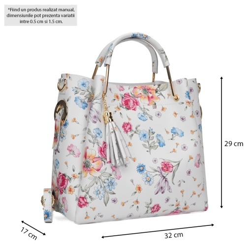 Poseta Piele Bryna - FLORAL - Img 5