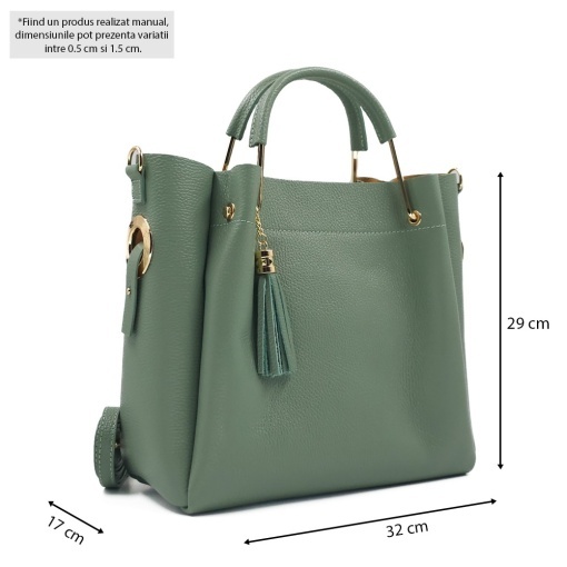 Poseta Piele Bryna - MENTA - Img 5