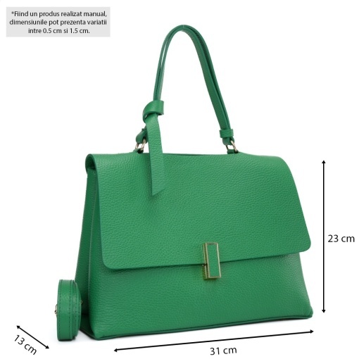 Poseta Piele Deanna - VERDE - Img 5