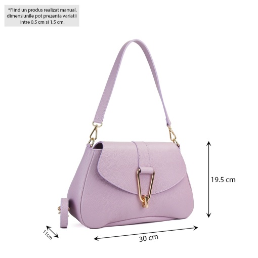 Poseta Piele Emily - LILA - Img 5