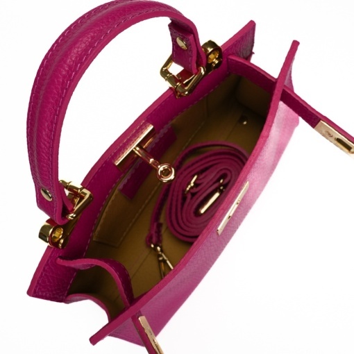 Poseta Piele Helge - FUCSIA - Img 4