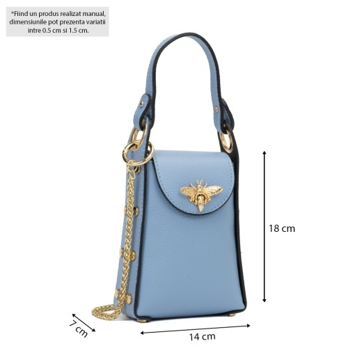 Poseta Piele Lia - BLEU - Img 5