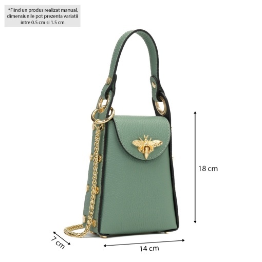 Poseta Piele Lia - MENTA - Img 5