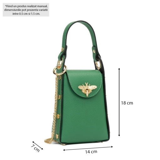 Poseta Piele Lia - VERDE - Img 5