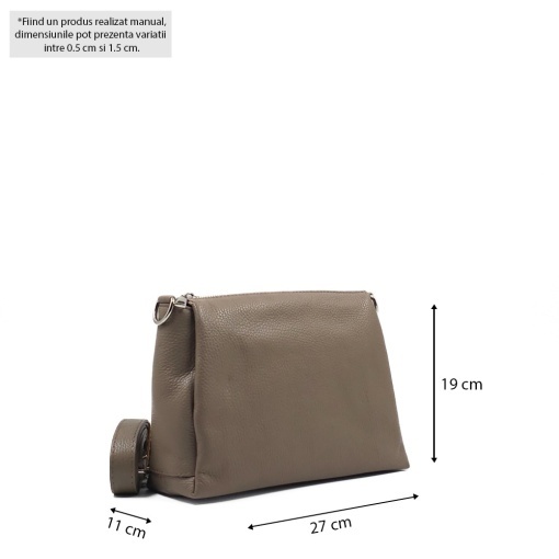 Poseta Piele Miliana - TAUPE - Img 5