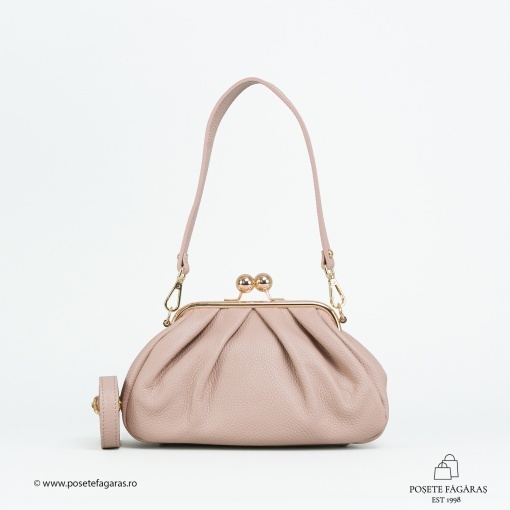 Poseta Piele Mini Lilith - ROZ-PUDRA - Img 2