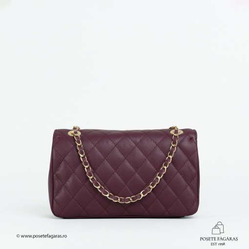 Poseta Piele Mini Ruby - BORDO - Img 3