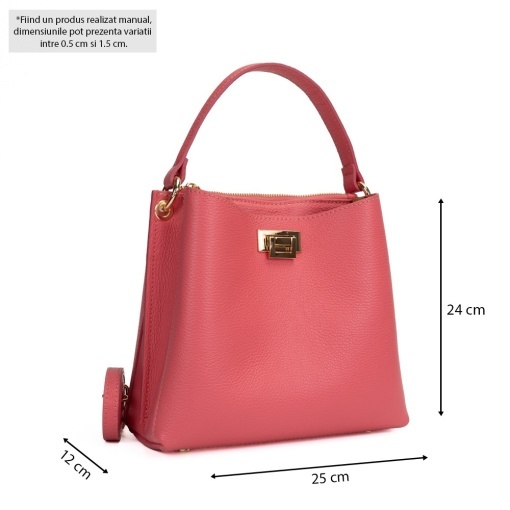 Poseta Piele Mini Stephanie - PIERSICA - Img 2