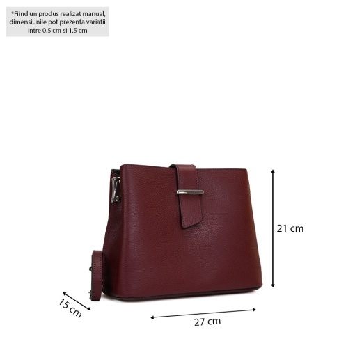 Poseta Piele Nikol - BORDO - Img 5