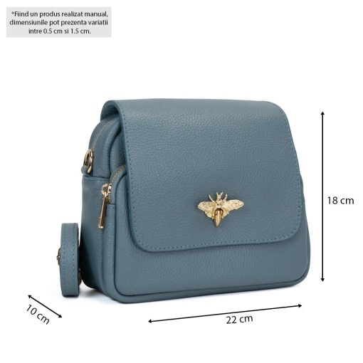 Poseta Piele Simone - BLEU-INCHIS - Img 5