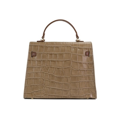 Poseta Piele Thea Croco - CREM-CONIAC - Img 3