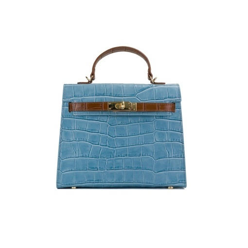 Poseta Piele Thea Croco Mini - BLEU-CONIAC - Img 2