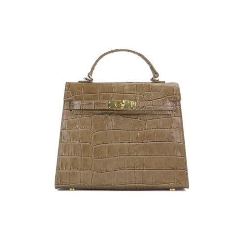 Poseta Piele Thea Croco Mini - CREM - Img 2