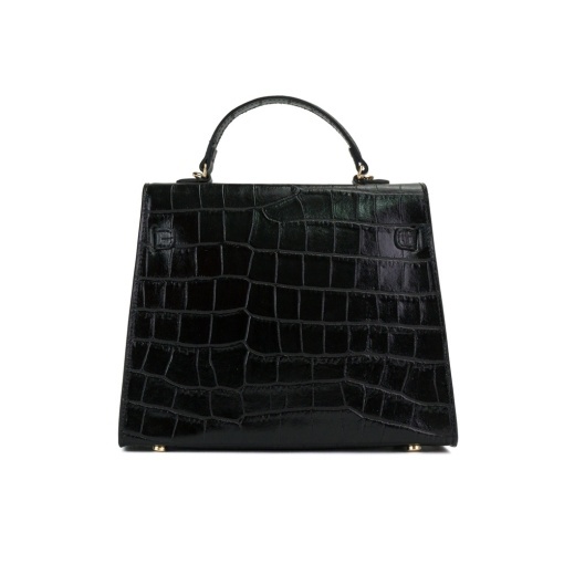Poseta Piele Thea Croco - NEGRU - Img 3