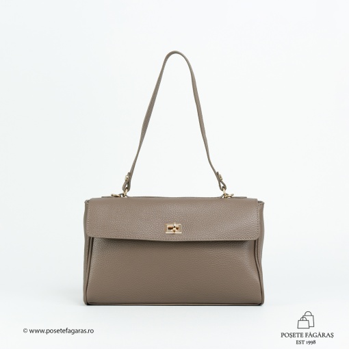 Poseta Piele Victoria - TAUPE - Img 2