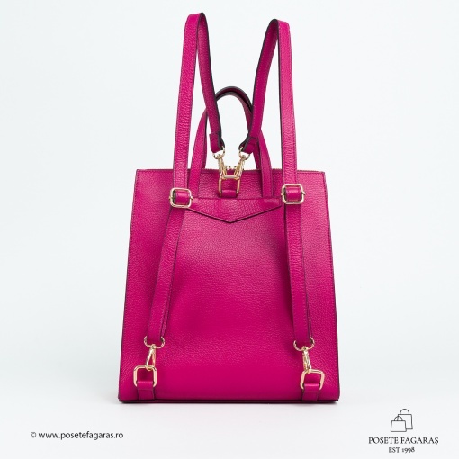 Rucsac Piele Alessa - FUCSIA - Img 3