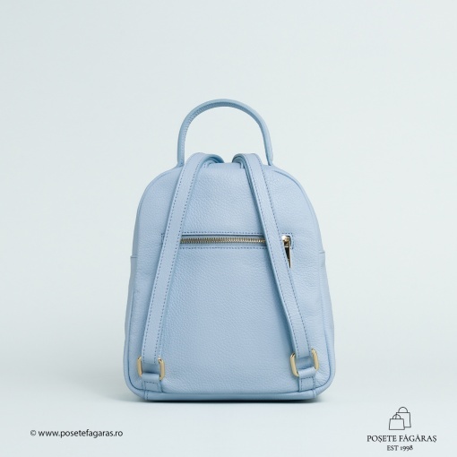 Rucsac Piele Erna - BLEU DESCHIS - Img 3