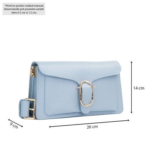Poseta Piele Anabelle - BLEU - Img 5
