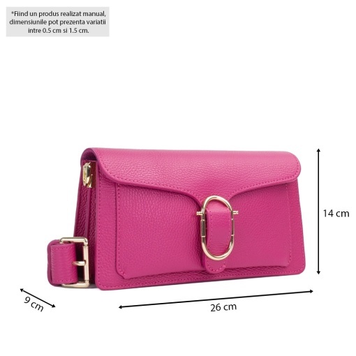 Poseta Piele Anabelle - FUCSIA - Img 5