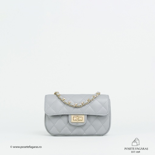 Poseta Piele Baby Ruby - GRI - Img 2