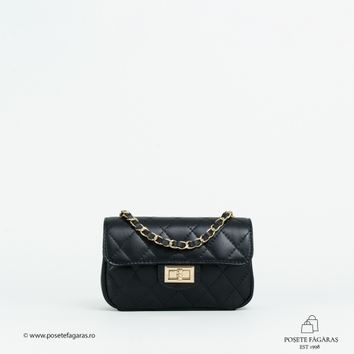 Poseta Piele Baby Ruby - NEGRU - Img 2